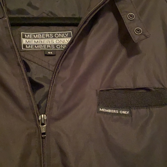 Black Members Only Racer Jacket - Picture 2 of 4